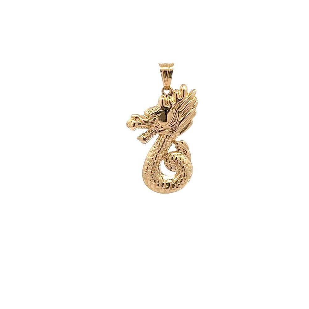 18K Gold Pendant Lucky Dragon 1.31 grams - Picture 4 of 11